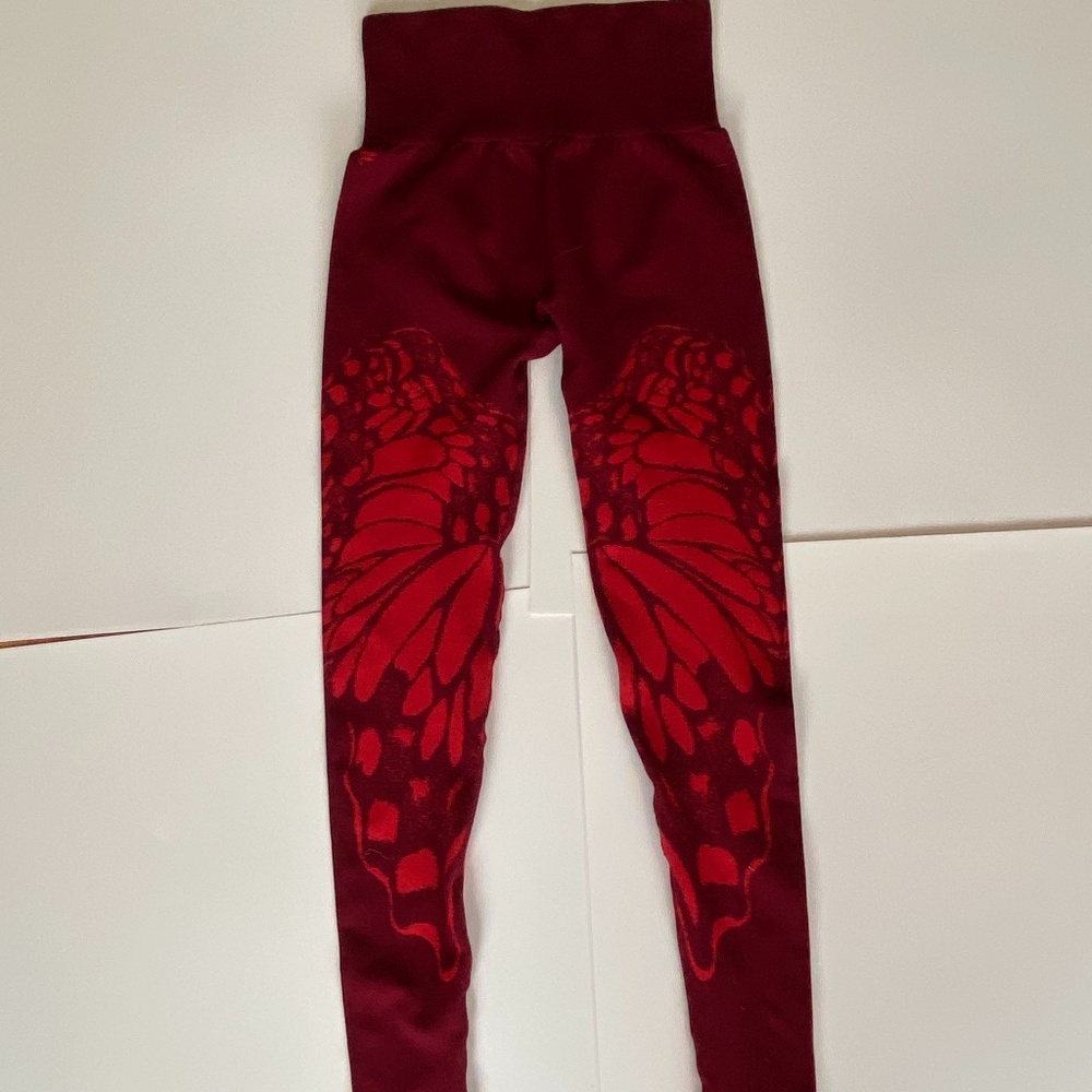 Red Workout Leggings